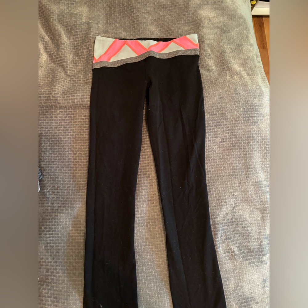Ivivva Black and Pink Kids Leggings